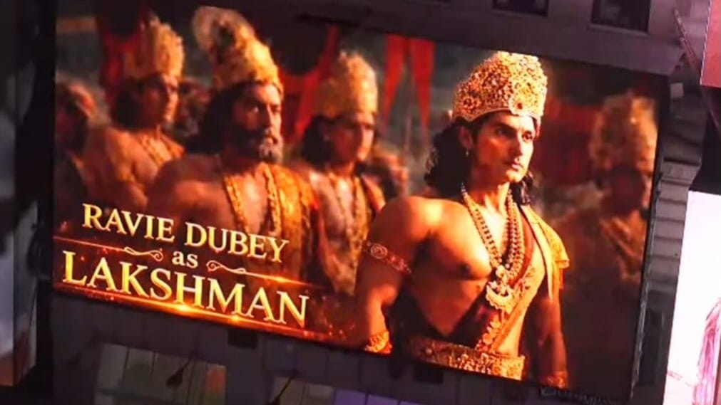 'I'm honestly overwhelmed': Ravie Dubey featured on Times Square Billboard as Lakshman ahead of Ramayana release