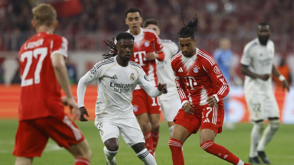 Bayern ​Munich record dramatic ⁠4-3 win over Real Madrid 