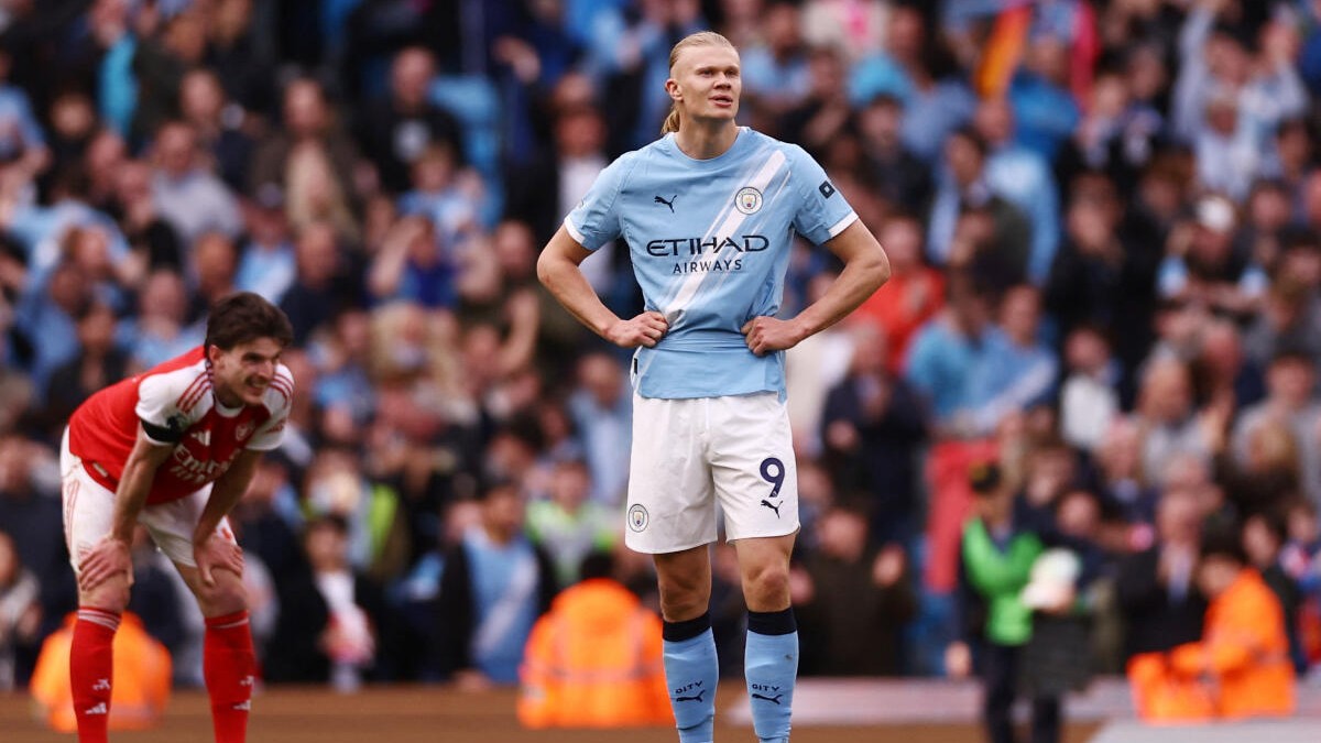 Erling Haaland seals crucial win for Manchester City over Arsenal in title  showdown