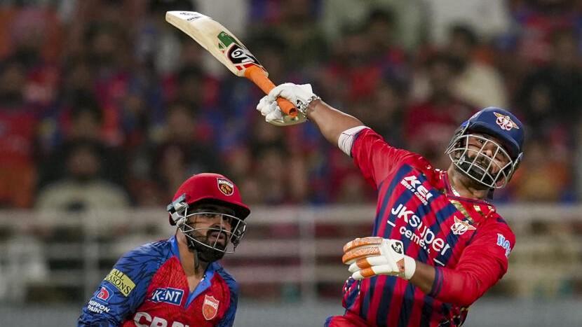 Lucknow Super Giants' captain Rishabh Pant plays a shot during the Indian Premier League (IPL) 2026 T20 cricket match between Punjab Kings and Lucknow Super Giants.