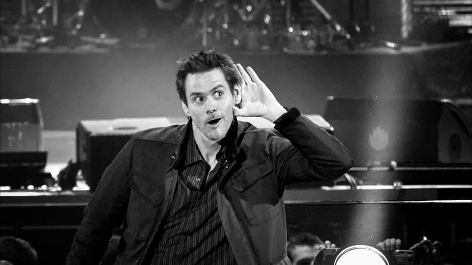 Quote of the day by Jim Carrey: “Behind every great man is a woman rolling her eyes.”

