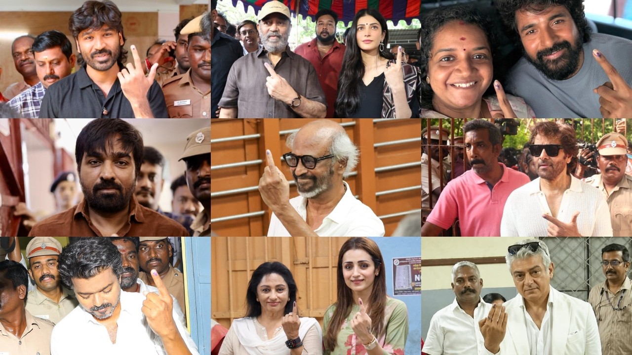 Tamil Nadu Elections 2026 | From Rajinikanth to Dhanush, celebrities step out to cast their votes