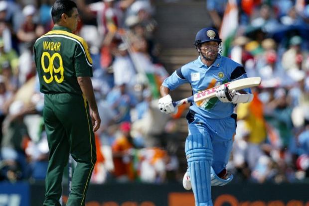 Sachin Tendulkar during 2003 World Cup match against Pakistan