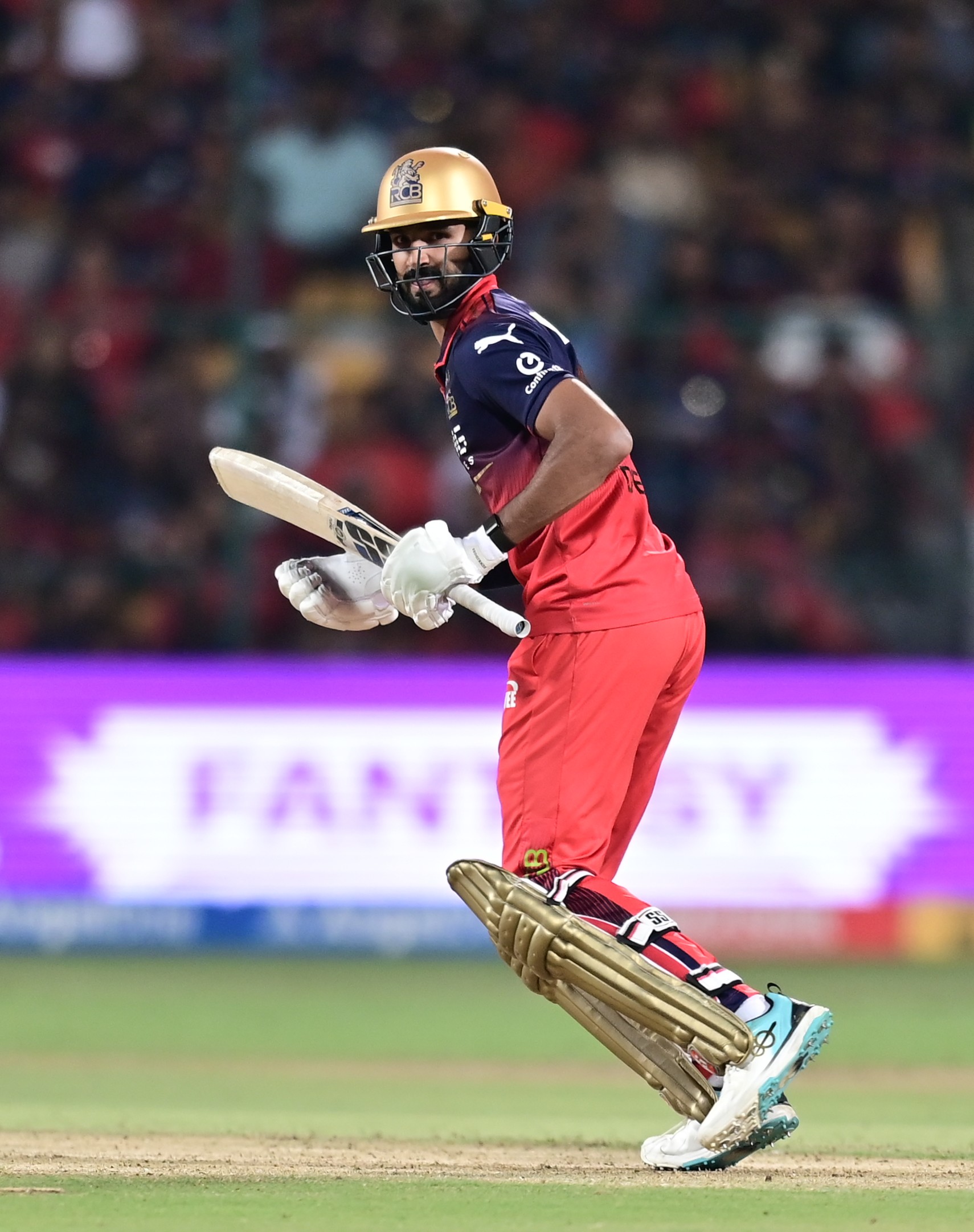 Royal Challengers Bengaluru’s Virat Kohli (left) and Devdutt Padikkal forged a 115-run stand for the second wicket to power the hosts to a resounding win over Gujarat Titans at the M Chinnaswamy Stadium on Friday.  
