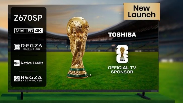 Toshiba Z670SP Mini LED smart TV.