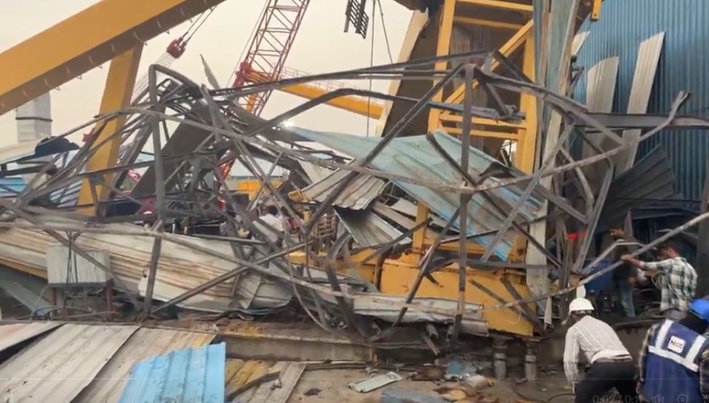 5 workers die as crane collapses at prefab manufacturing unit in Telangana