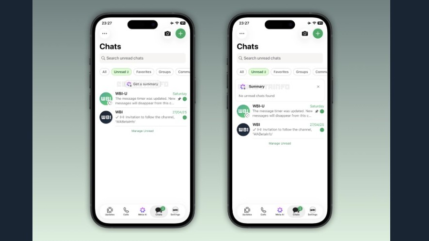Multi-chat AI Summaries feature on WhatsApp.