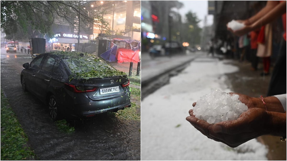 Heavy Rains and Hailstorm Lash Bengaluru, Orange Alert Issued for 3 Hours