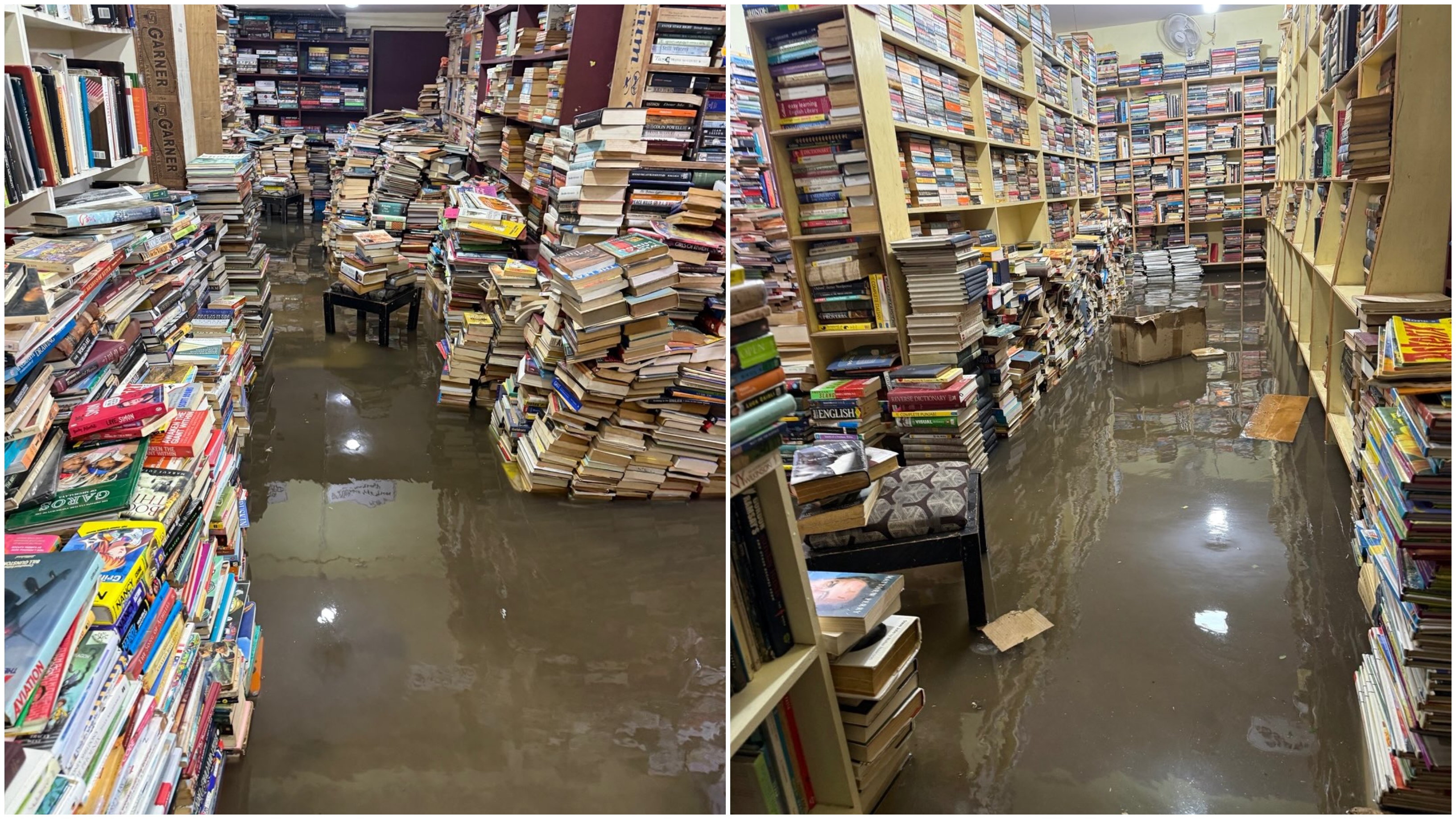 A day after flooding, readers come out in support of Bengaluru's Bookworm bookstore