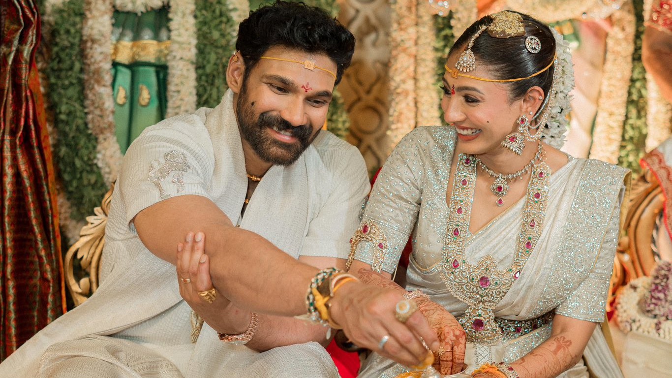 Bellamkonda Sai Sreenivas marries Kavya Reddy in a traditional ceremony in Tirumala; See Pics