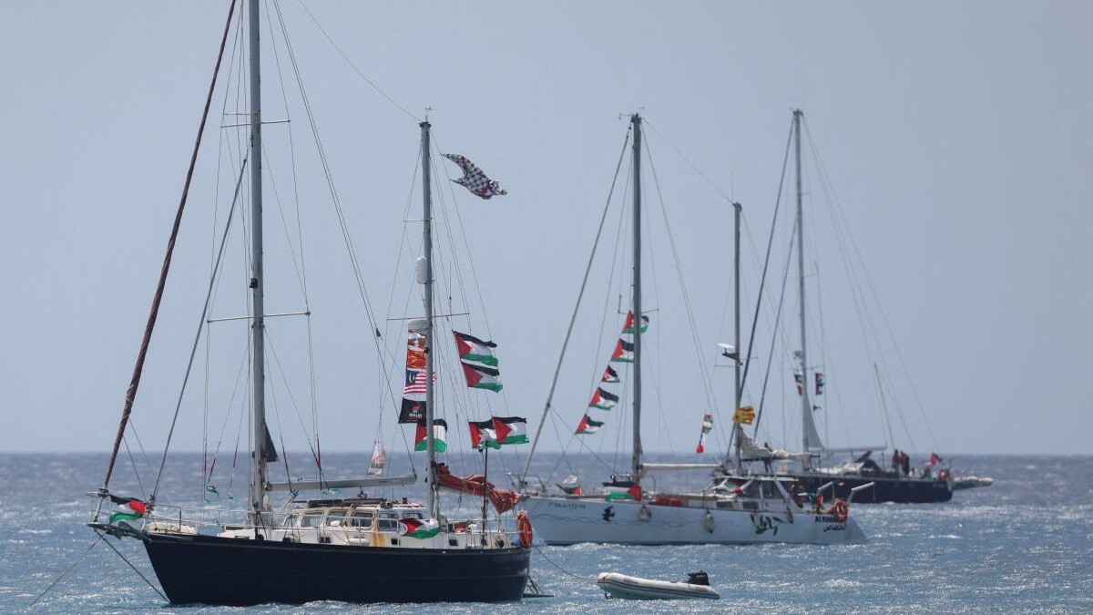 Gaza aid flotilla activists taken to Crete after Israeli interception