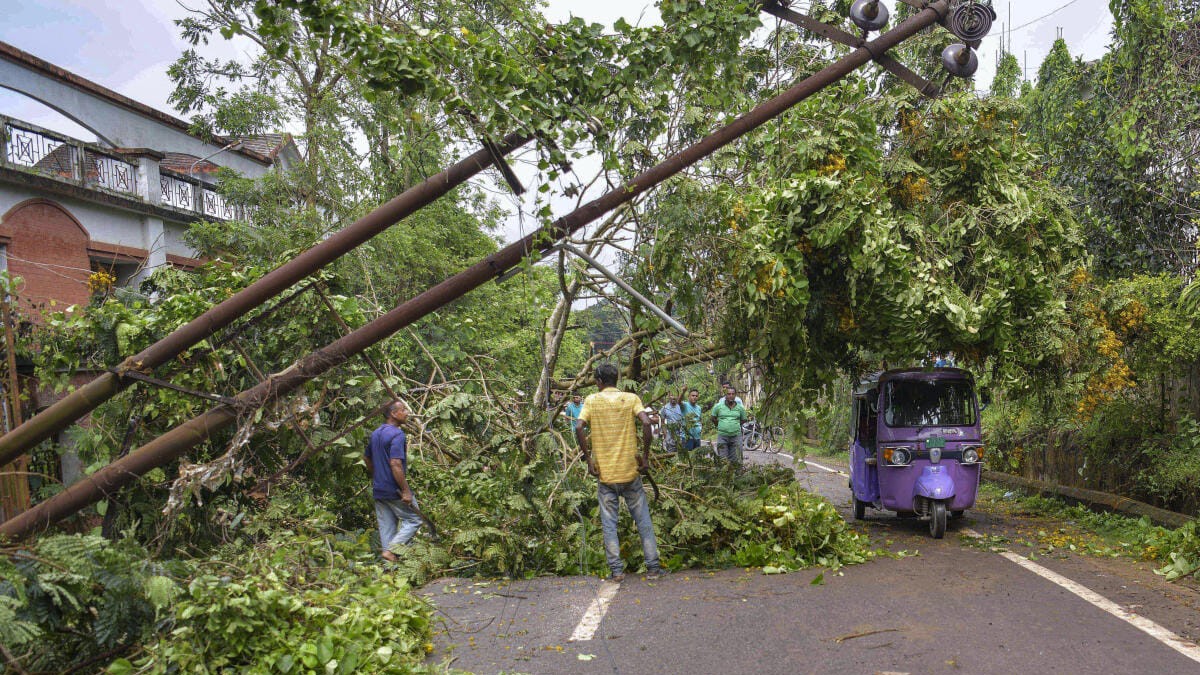 Two dead, four injured in storm-related incidents in Tripura