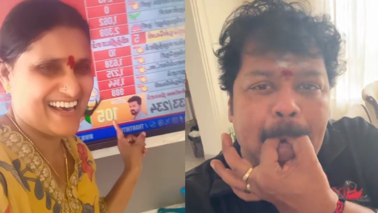 Tamil Nadu Assembly Elections 2026 | Celebrations erupt as Vijay's TVK gains massive lead; Kollywood celebrities join the wave