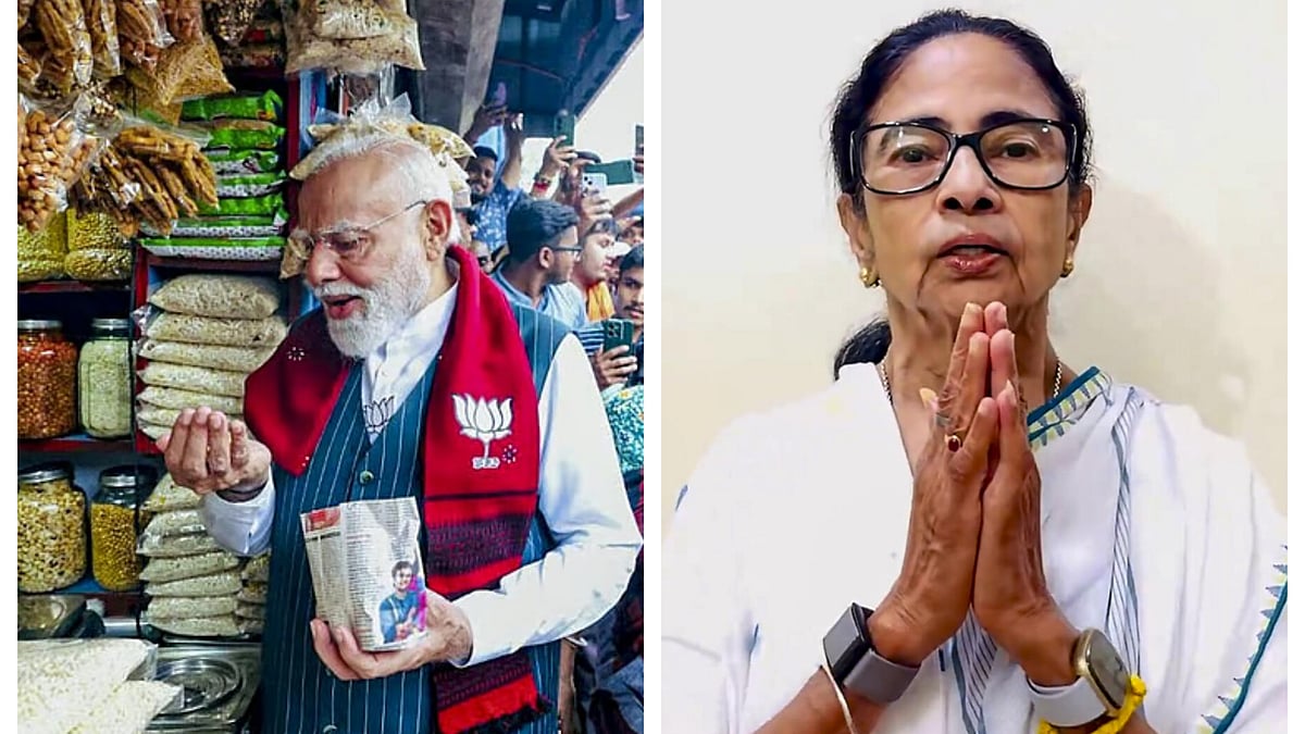 In a battle of jhal-muri versus chop-muri in West Bengal, the former won handsomely, courtesy a push by Narendra Modi and BJP celebrated the victory on Monday with a machh-bhaat (fish and rice) meal at the party headquarters in Kolkata.