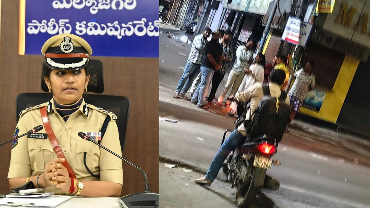Female IPS officer stands alone at Hyderabad bus stop during midnight, gets approached by 40 men in 3 hours; visuals go viral