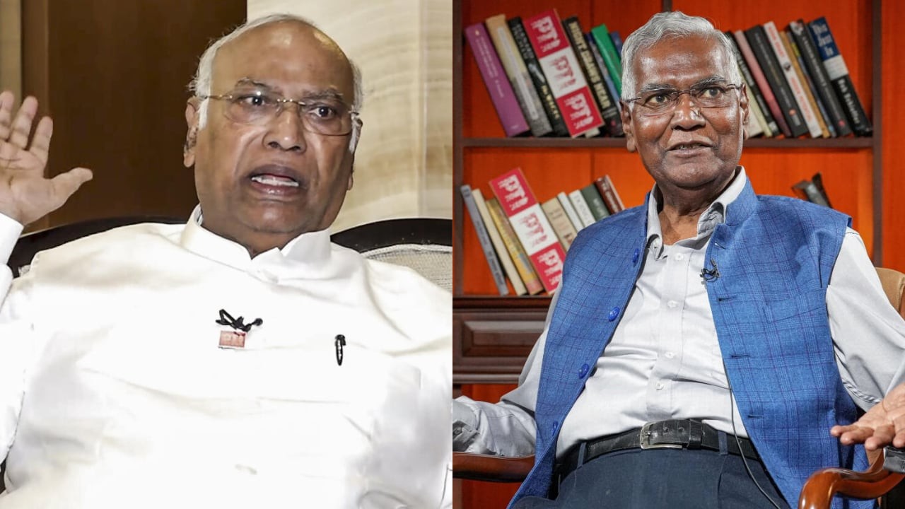 Mallikarjun Kharge speaks with CPI's D Raja, seeks support for TVK