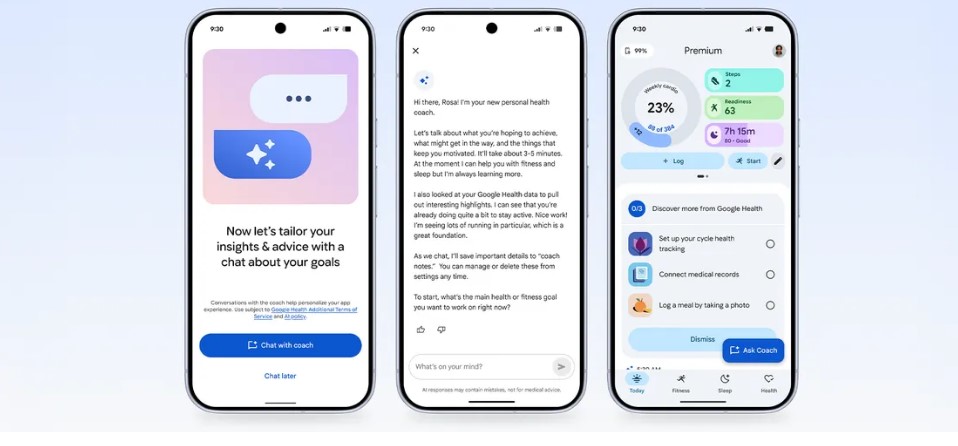 Google Health Coach feature.