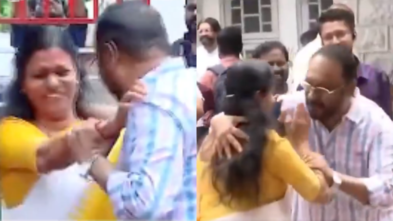 Video | 'Will Priyanka Gandhi take action?': Congress leader Cherian Philip grabs woman MLA's hand, tries to forcefully hug her in public 