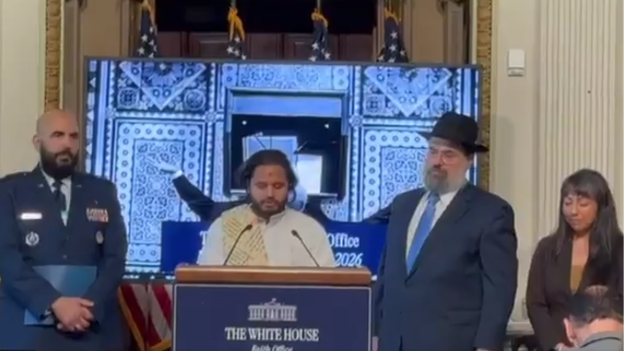 Vedic chants fill White House hall on National Day of Prayer