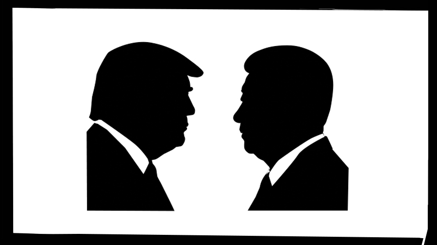Trump enters China on the back foot