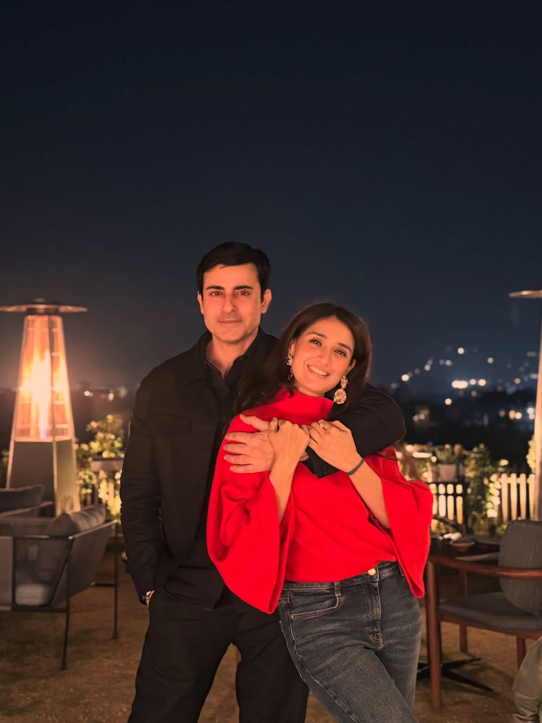 Gautam Rode with his wife and actor Pankhuri Awasthy