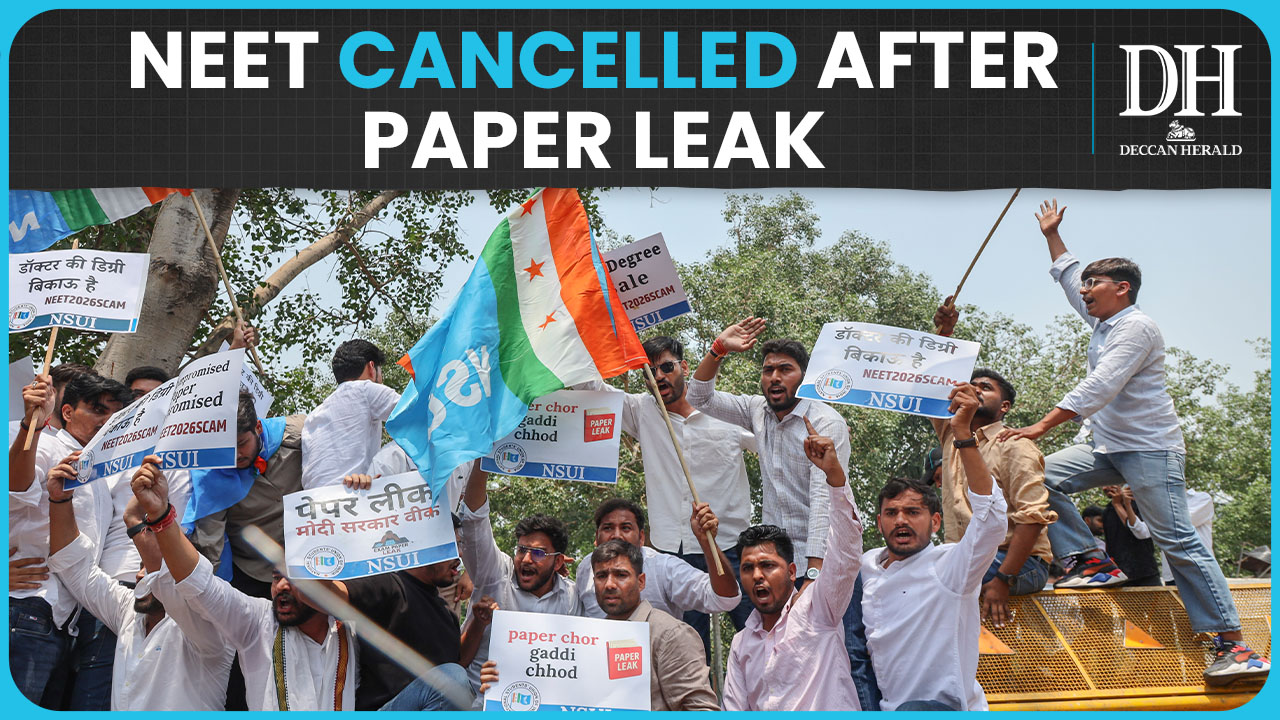 NEET-UG 2026 cancelled, paper leak cited as reason
