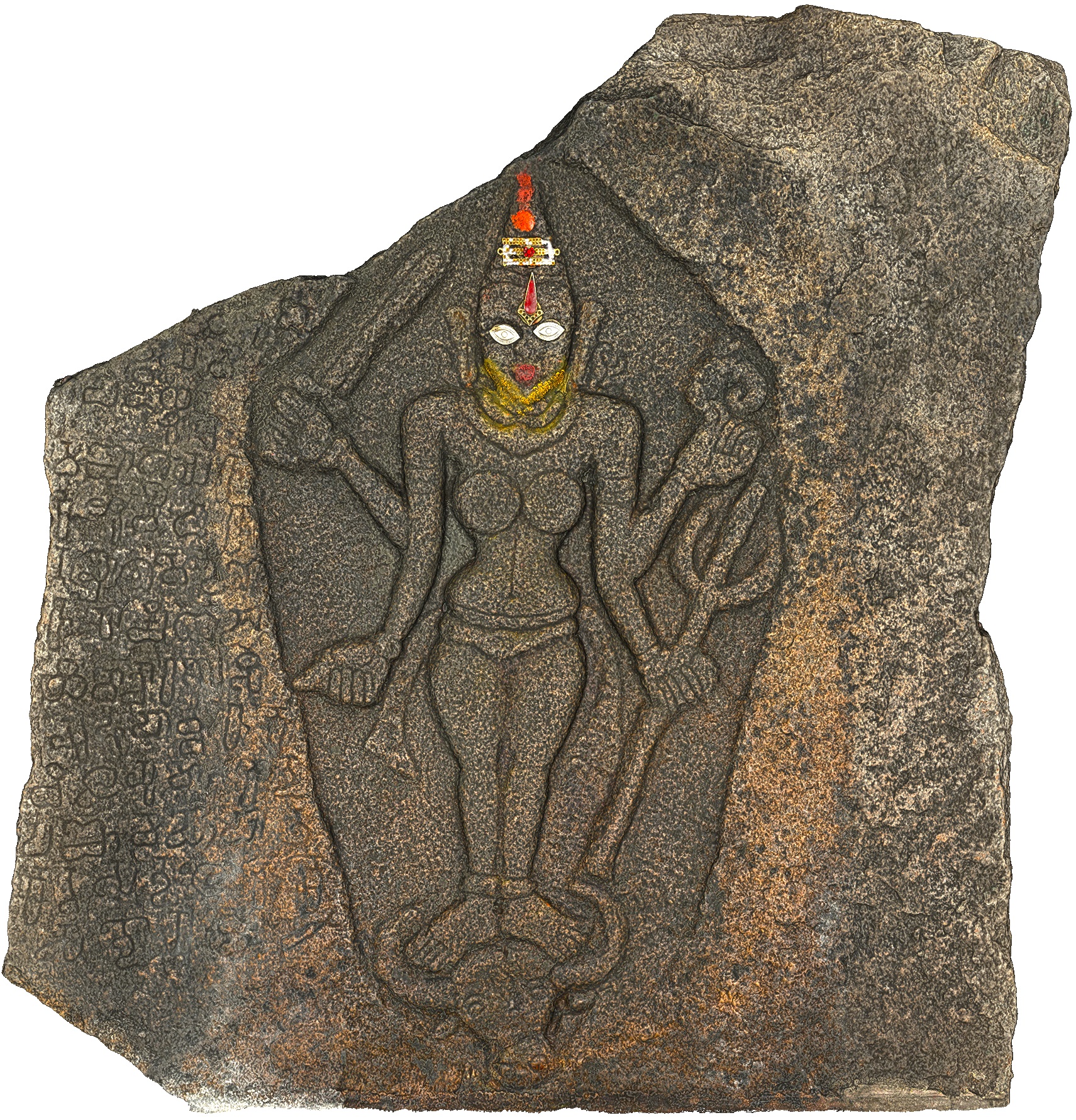The Bhoopsandra Durga idol with its grant inscription is likely the oldest worshipped deity in Bengaluru. 3D Scan by The Mythic Society