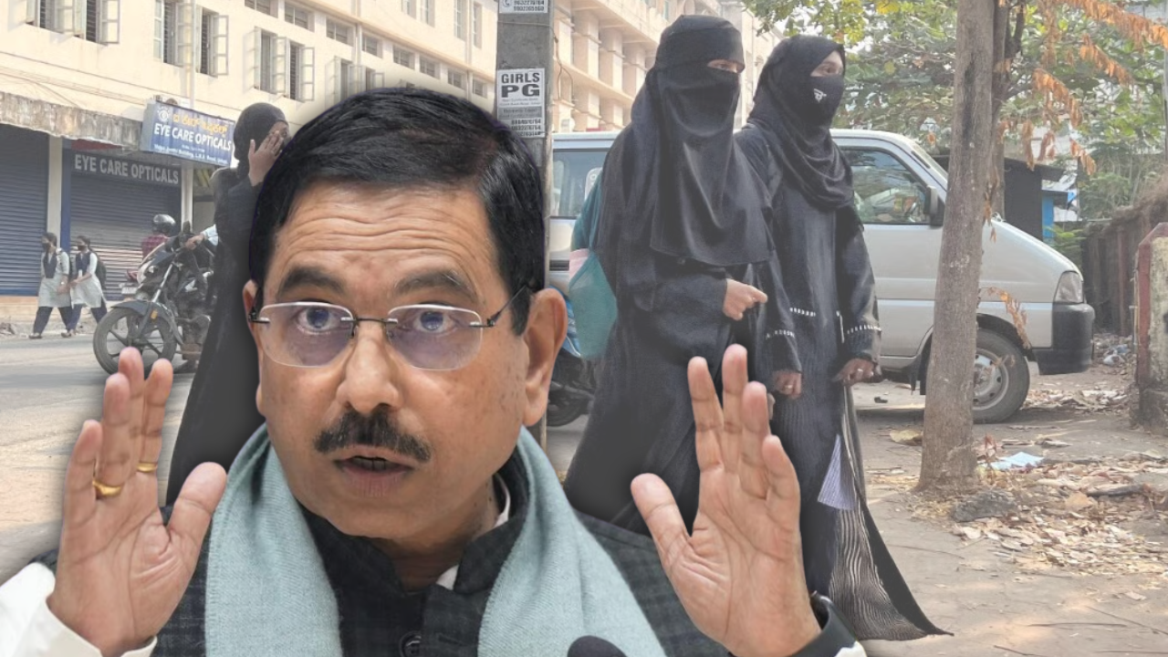 'Disrespect to judicial process': Pralhad Joshi slams Congress for lifting hijab ban in Karnataka schools