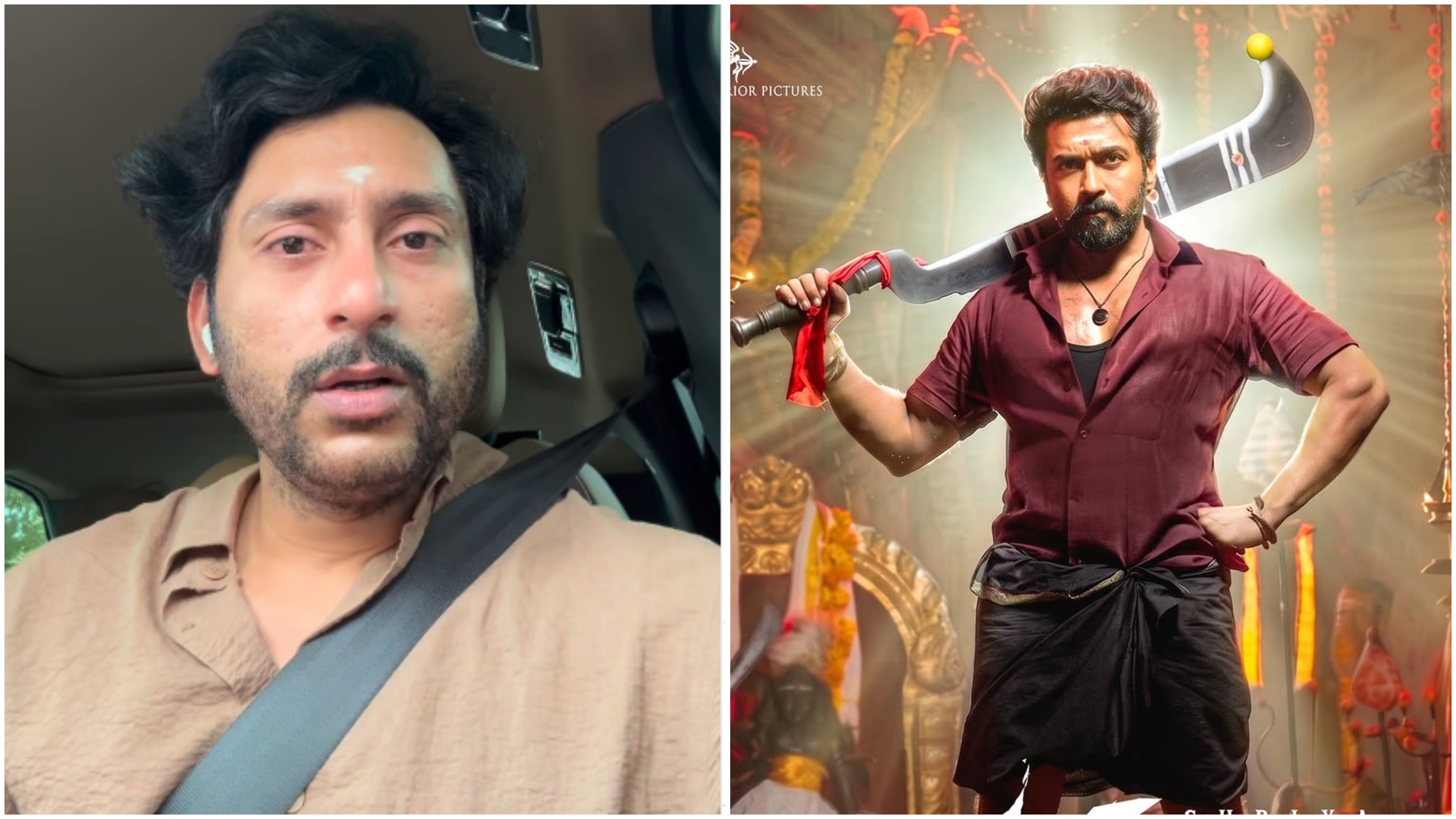 'Karuppu' director RJ Balaji tears up and apologises for delay; hints at 6 pm release on May 14