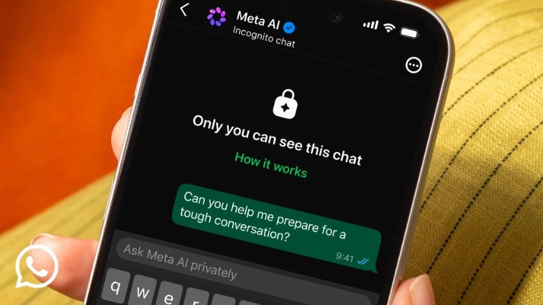 Meta brings Incognito chat mode for users to chat with Meta AI  on WhatsApp.