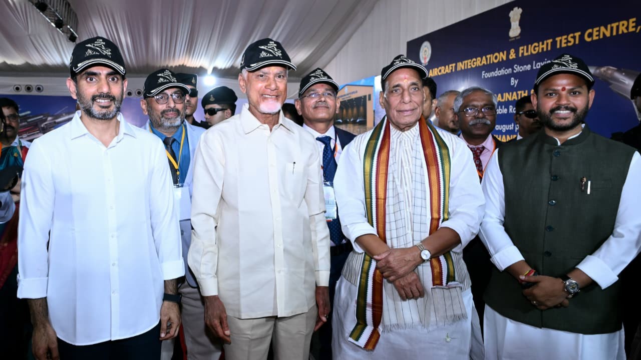 Stone laid for 5th-Generation combat aircraft testing centre in Andhra's Puttaparthi
