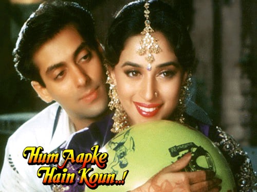 Salman Khan and Madhuri Dixit in Hum Aapke Hain Koun..! 