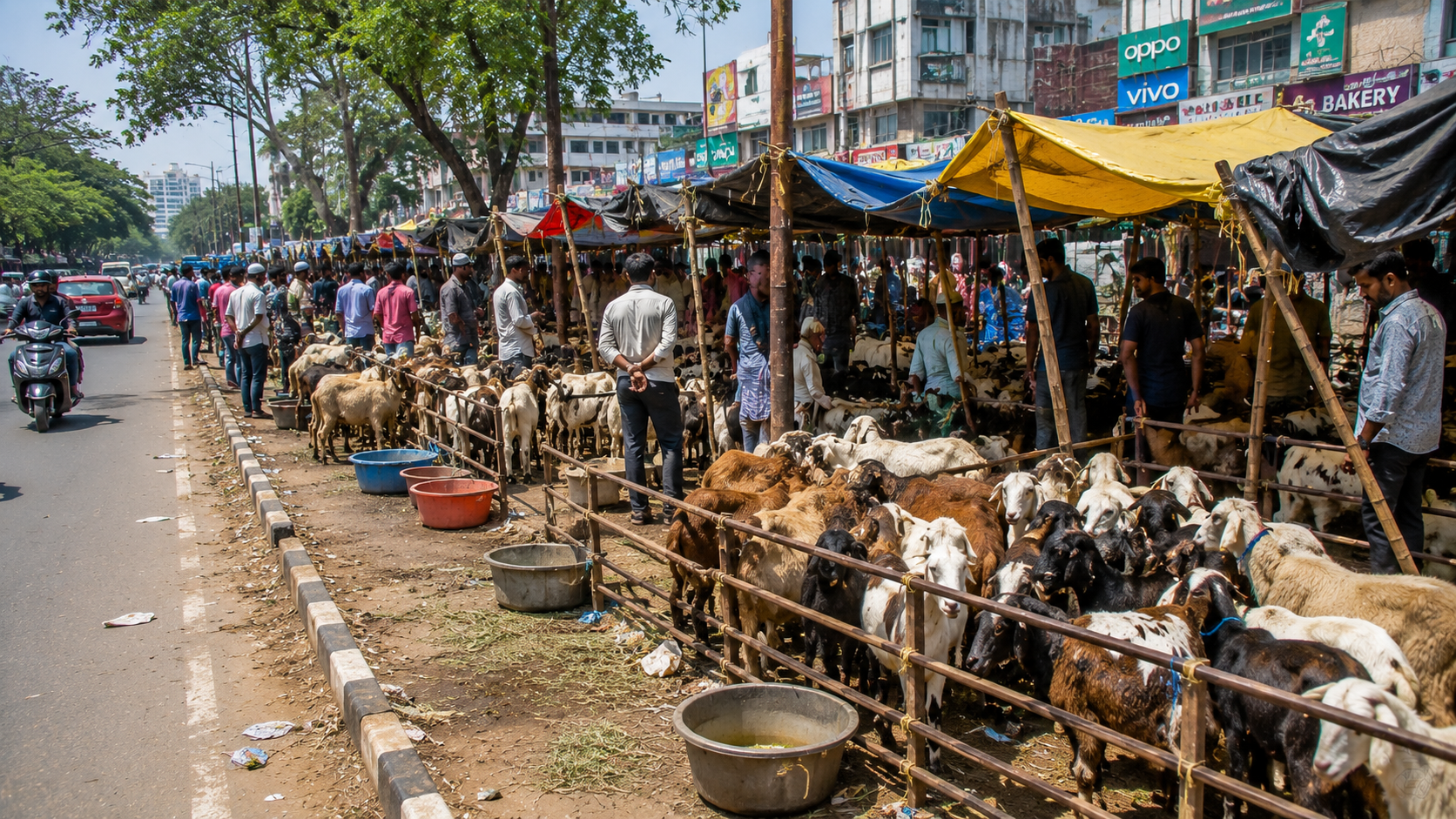 Bengaluru civic body launches drive against illegal sheep and goat market sheds