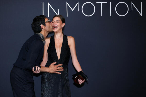 Diego Calva and Isabella Massenet pose during a photocall for the 2026 Kering's Women In Motion Awards and Cannes Film Festival Presidential Dinner as part of the 79th Cannes Film Festival in Cannes, France.