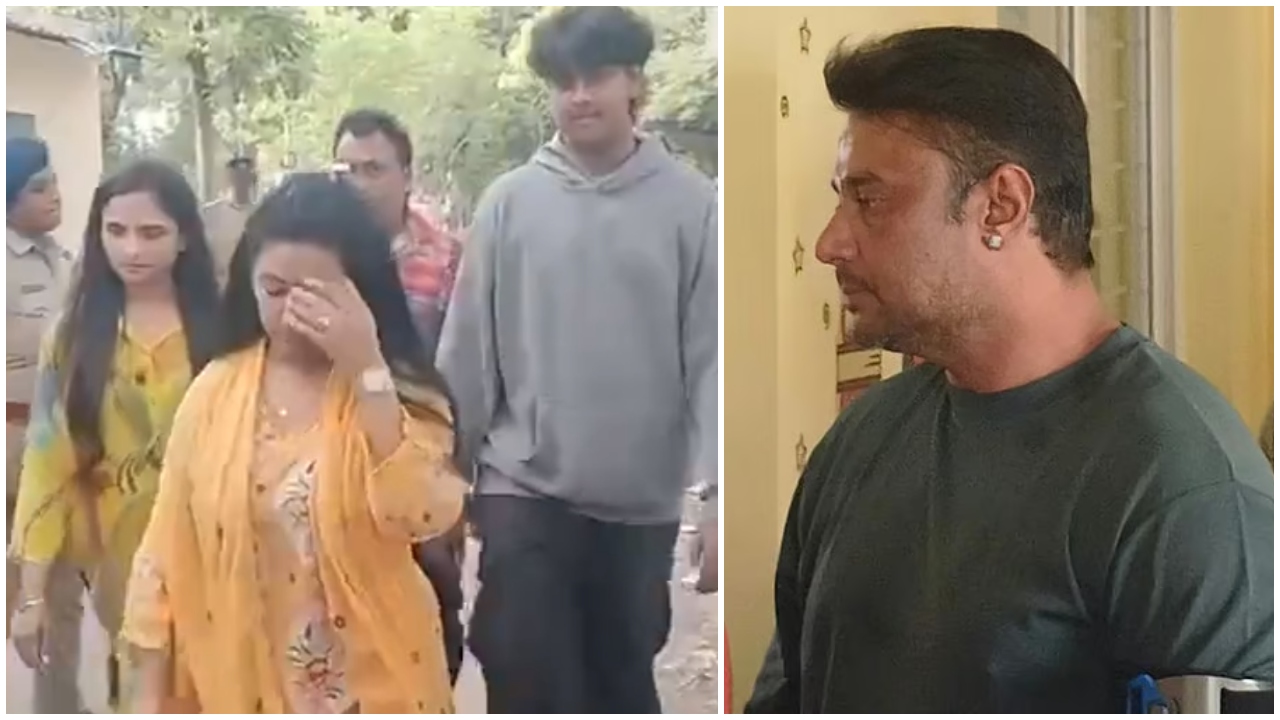 Kannada actor Darshan's wife & son visit him in Bengaluru prison, interaction recorded on camera