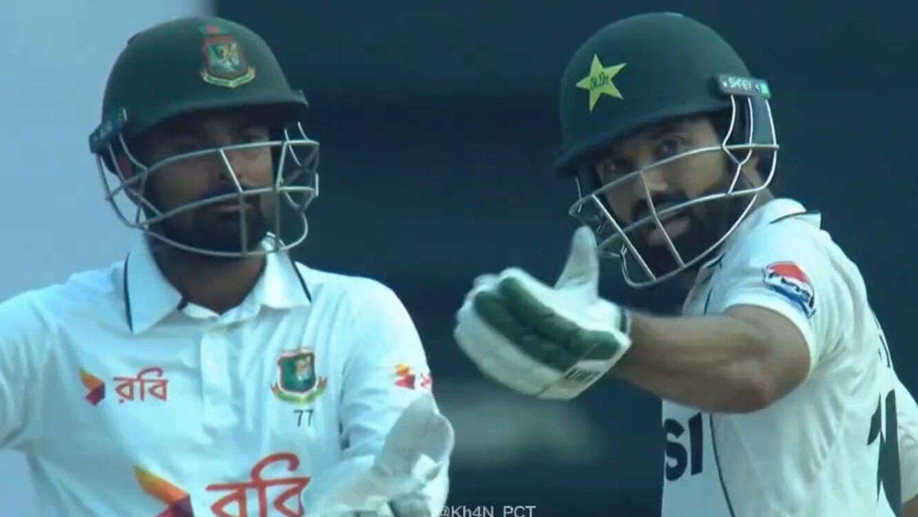 Bangladesh vs Pakistan| WATCH: Mohammad Rizwan-Litton Das clash sparks drama in Sylhet Test