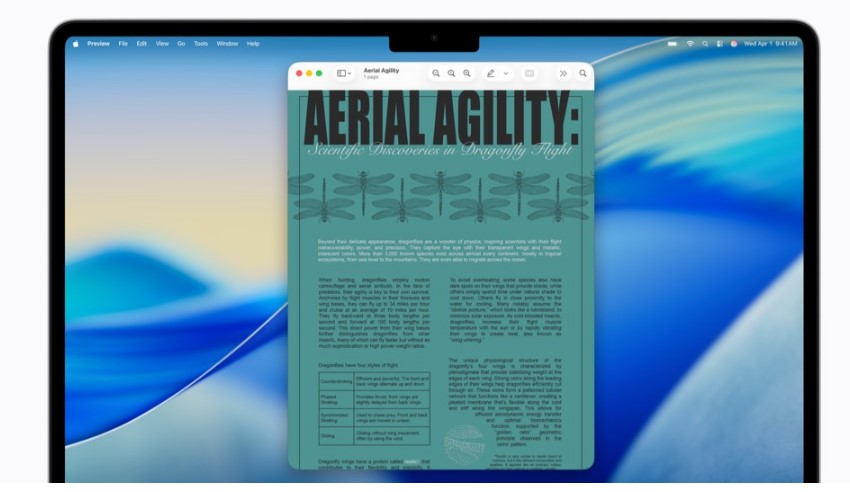Accessibility Reader works on more complex source material like scientific articles, handling text with multiple columns, images, and tables.