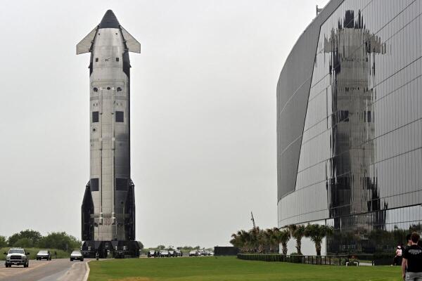 Preparations for the 12th test flight of SpaceX's Starship in Starbase, Texas