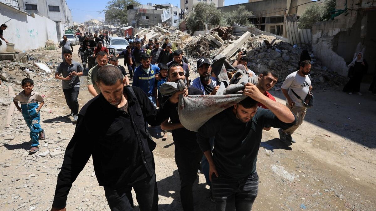 Israeli strike kills Gaza boy and five police officers, police say