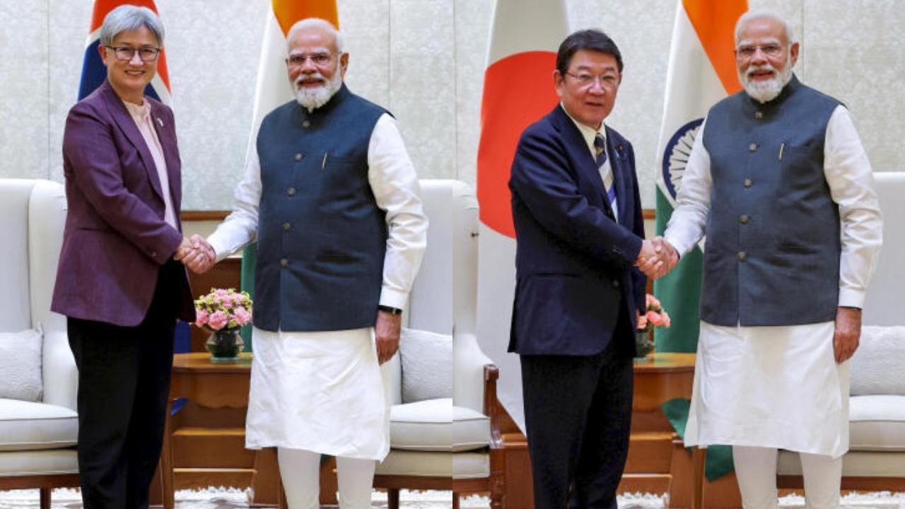 PM Modi reaffirms stability, prosperity in Indo-Pacific in meetings with foreign ministers of Australia, Japan