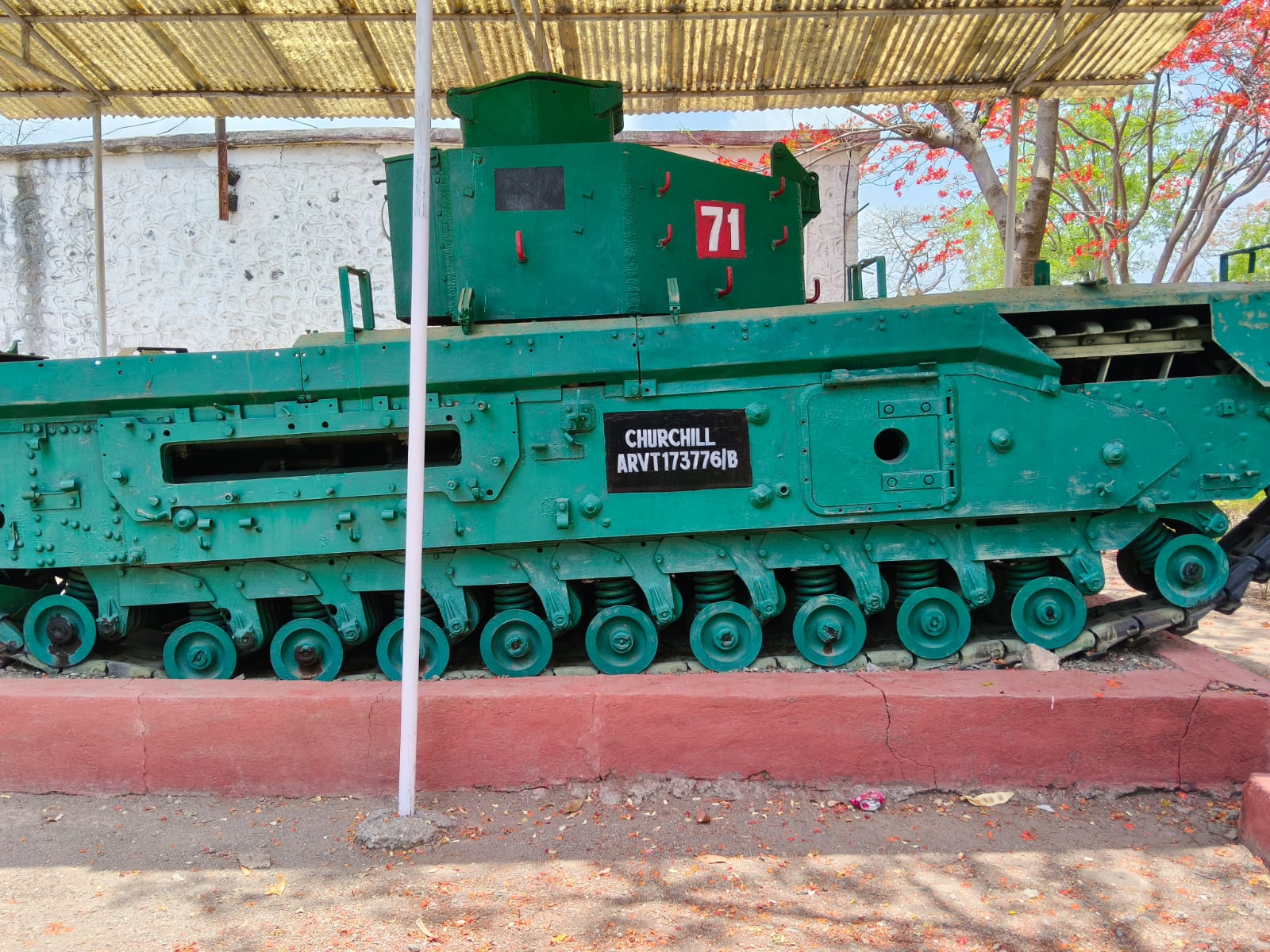 One of the tanks on display at the Cavalry Tank Museum in Maharashtra’s Ahilyanagar district.