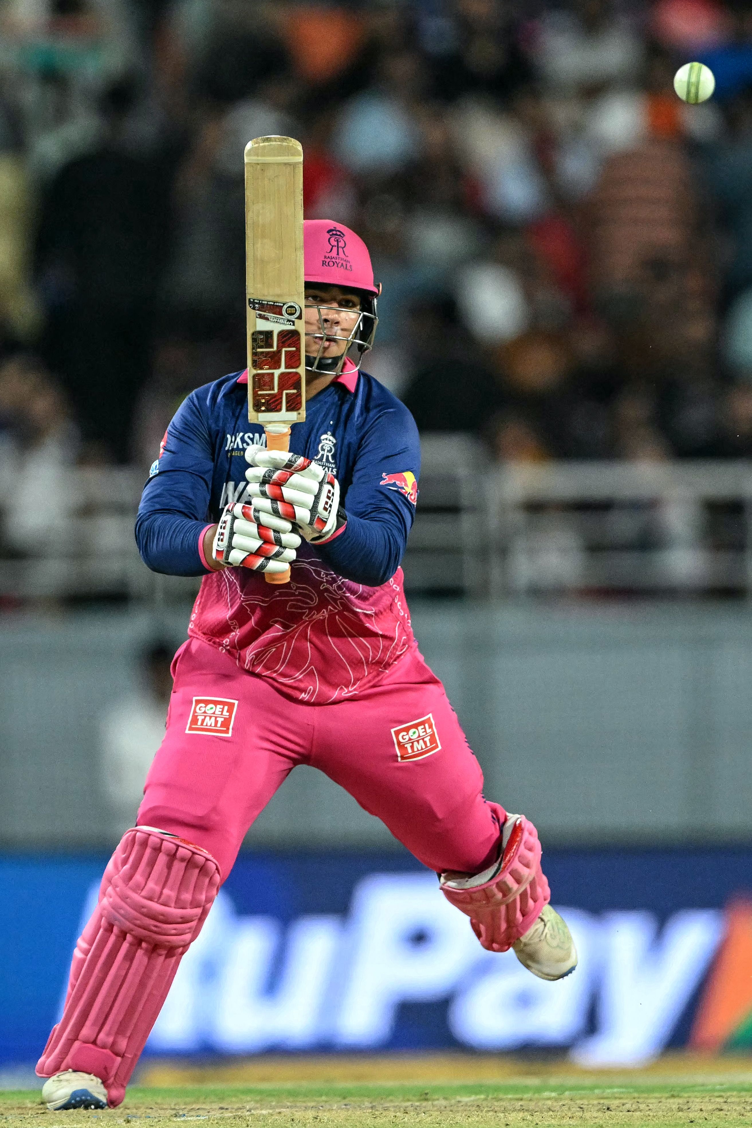 Rajasthan Royals’ Vaibhav Sooryavanshi dazzled yet again with a 47-ball 96 which went in vain. afp