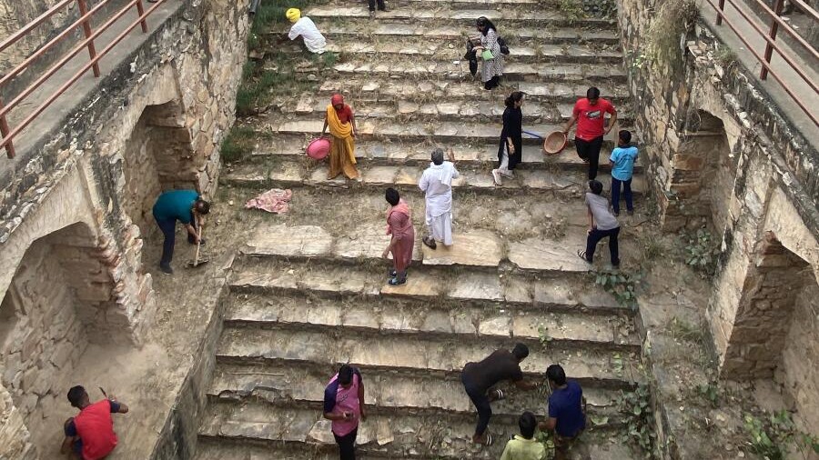 Community-driven stepwell revival in Rajasthan eases water scarcity