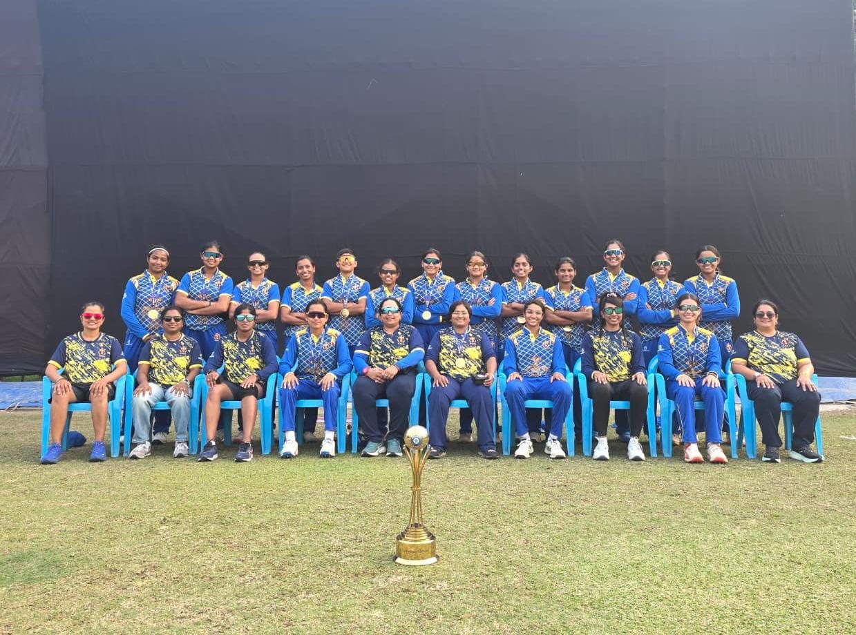 The Karnataka team after winning the BCCI Under-19 Women