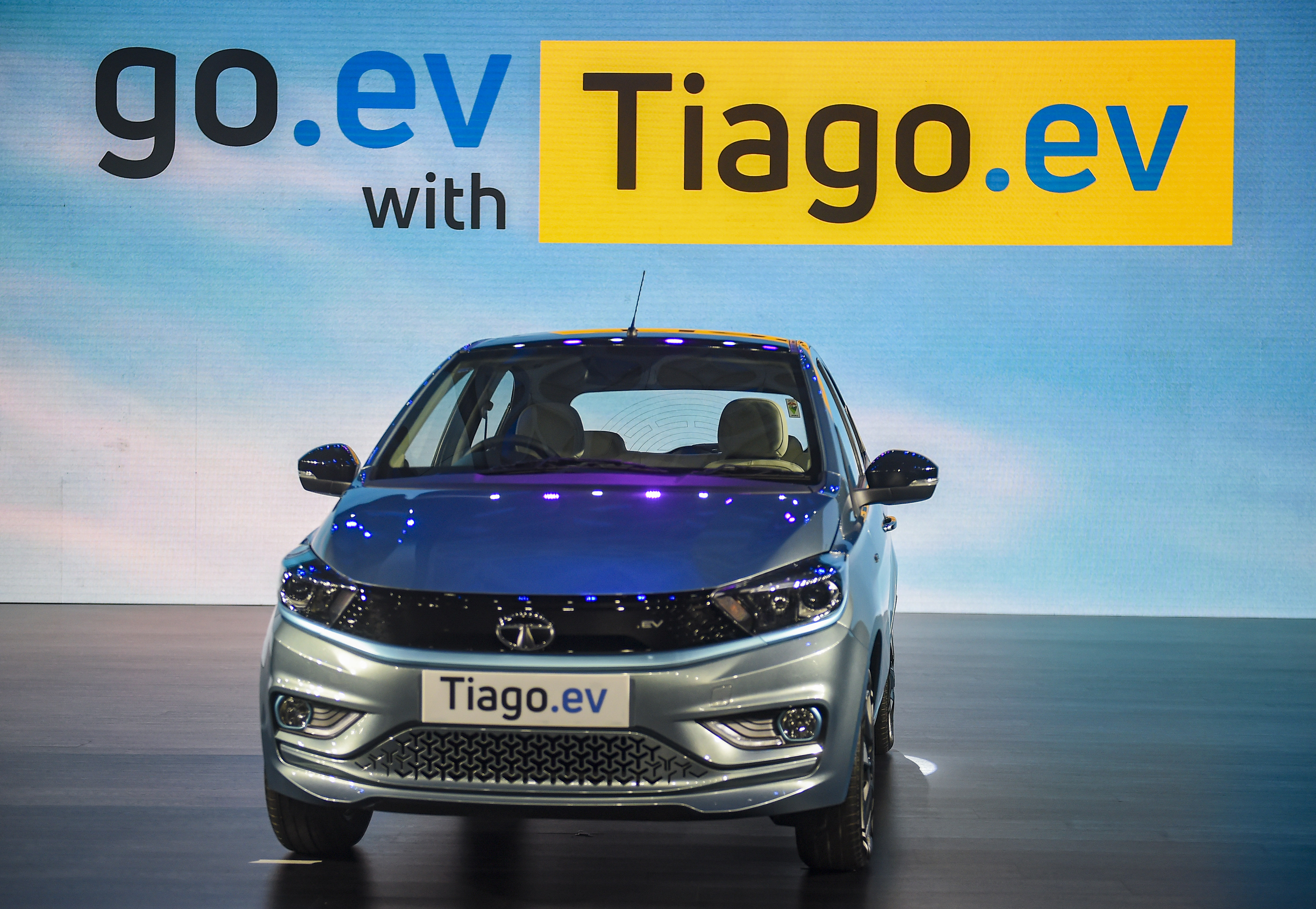 Mumbai: Tata Motors Tiago.ev at its launch in Mumbai Wednesday Sept. 28 2022. Tiago.ev is Tata Motors