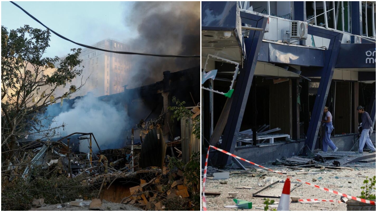 After an agonizing week of threats, Kyiv bombarded by Russia; Moscow calls it a response to 'terrorist acts' by Ukraine