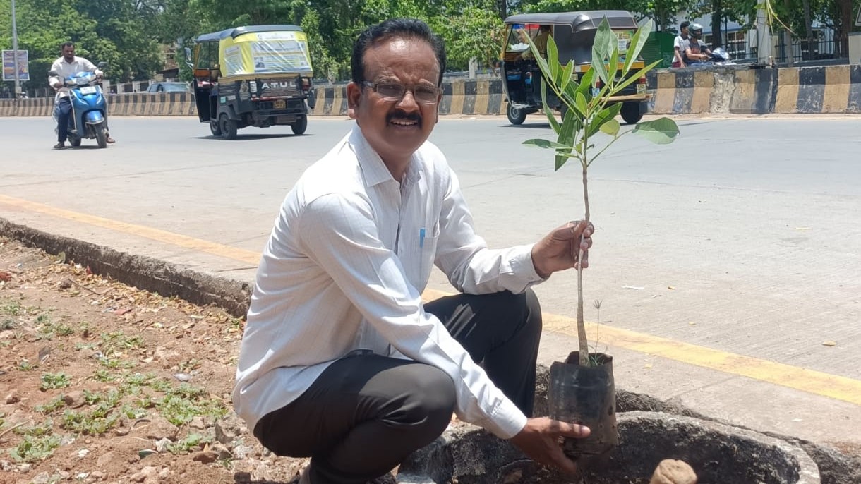 Rooted in green action: Chamarajanagar auditor plants 17,000 trees across district