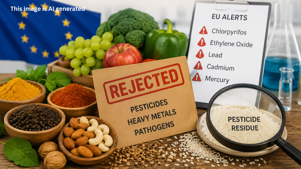 EU flags 365 Indian products with pesticides, heavy metals