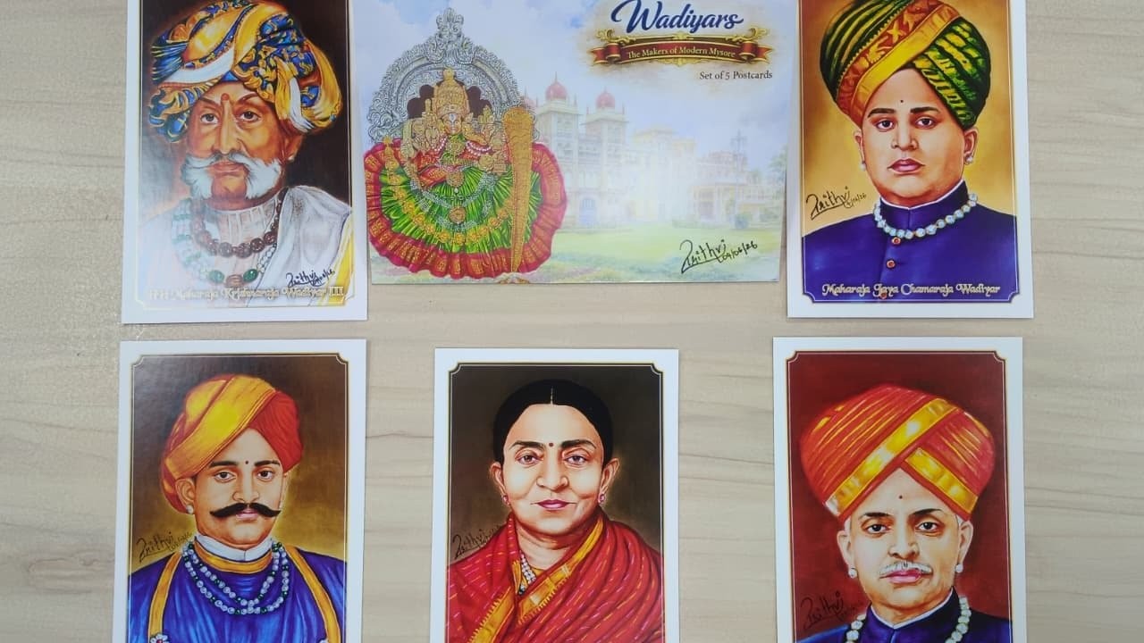 Bengaluru postal dept releases postcards of Mysuru royal family