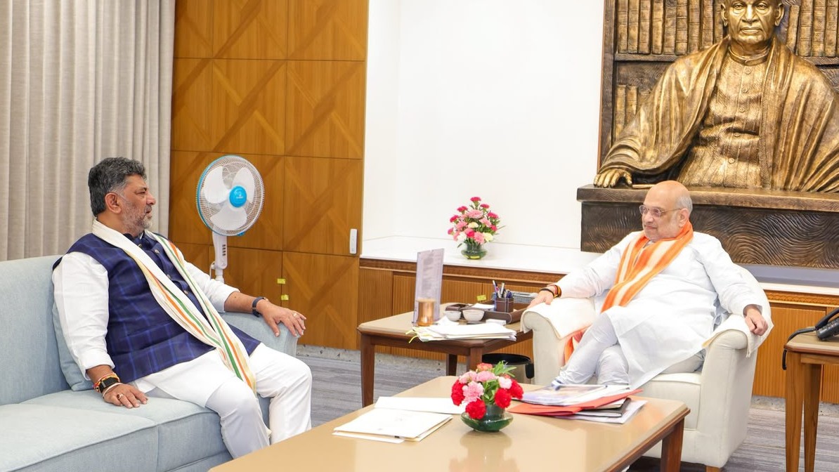 India Politics highlights | Karnataka CM Shivakumar meets Union Home Minister Amit Shah in Delhi